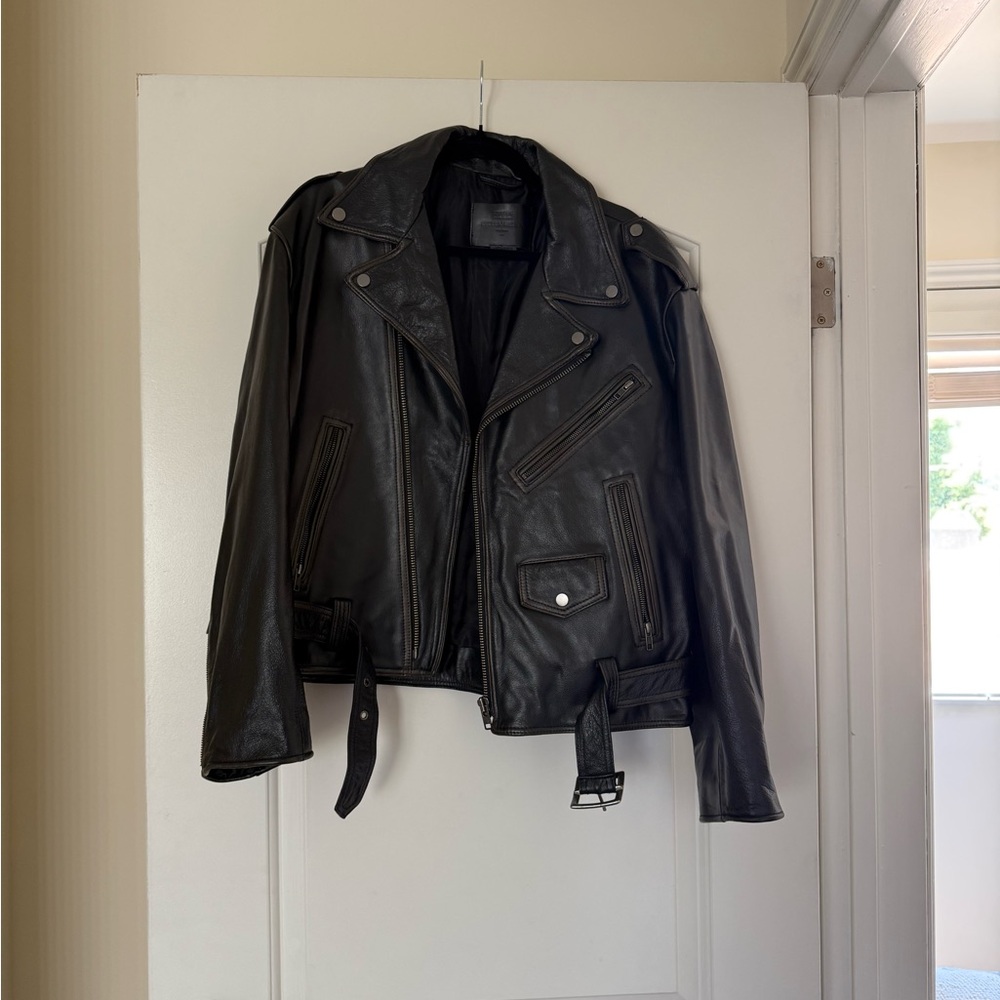 Zara Black Leather Jacket